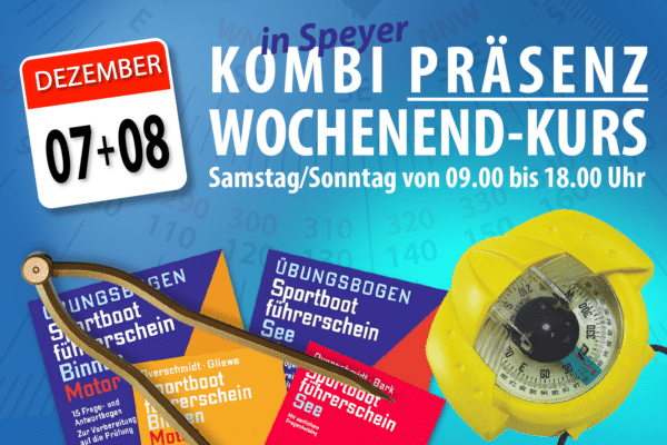 SBF Sportbootführerschein SBF-Binnen und See Kombi Präsenz Wochenendkurs - Neu